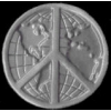 PEACE SIGN EARTH PIN